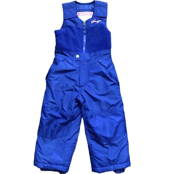 Snozu Navy Ski Snow Winter Bib Overalls Gender Neutral Size 3T - Picture 1 of 9